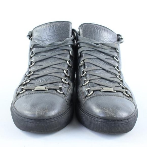 Balenciaga Grey Leather Arena Sneaker Mens 43 main image 5